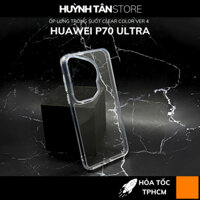 Ốp lưng huawei p70 ultra chống sốc CLEAR COLOR VER 4 trong suốt không ố vàng bảo vệ camera phụ kiện huỳnh tân store