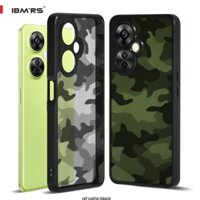 Ốp lưng IBMRS cho Oneplus Ce 3 lite 5G / North N30 5G, Thẻ nổi bật điện thoại mờ (Camo đen)