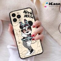 Ốp lưng iCase dành cho iPhone 12 Pro Max chất liệu viền dẻo lưng cứng nhám TPU có hai lỗ xỏ dây đeo in nổi 4D hình bộ sưu tập HOAT HINH 09