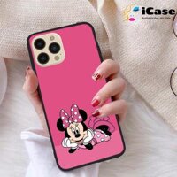 Ốp lưng iCase dành cho iPhone 12 Pro Max chất liệu viền dẻo lưng cứng nhám TPU có hai lỗ xỏ dây đeo in nổi 4D hình bộ sưu tập HOAT HINH 30