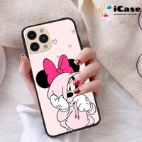 Ốp lưng iCase dành cho iPhone 12 Pro Max chất liệu viền dẻo lưng cứng nhám TPU có hai lỗ xỏ dây đeo in nổi 4D hình bộ sưu tập HOAT HINH 18