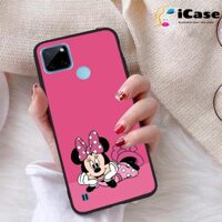 Ốp lưng iCase dành cho Realme C21Y chất liệu viền dẻo lưng cứng nhám TPU có hai lỗ xỏ dây đeo in nổi 4D hình bộ sưu tập HOAT HINH 30