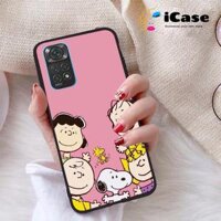 Ốp lưng iCase dành cho Xiaomi Redmi Note 11S 4G chất liệu viền dẻo lưng cứng nhám TPU có hai lỗ xỏ dây đeo in nổi 4D hình bộ sưu tập Pinky 16