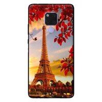 Ốp lưng in cho Huawei Mate 20 mẫu Thap Eiffel Mua Thu - Hàng chính hãng