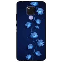 Ốp lưng in cho Huawei Mate 20 Mẫu Sen Xanh