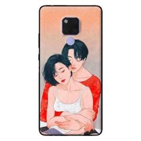 Ốp lưng in cho Huawei Mate 20 mẫu Căp Đôi Ôm Nhau - Hàng chính hãng