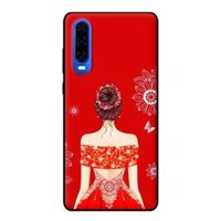 Ốp lưng in cho Huawei P30 mẫu Cô gai vay ngang vai - Hàng chính hãng