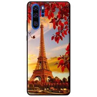 Ốp lưng in cho Huawei P30 Pro Thap Eiffel Mua Thu - Hàng chính hãng