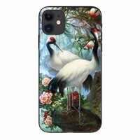 Ốp lưng in cho Iphone 11   Cặp Đôi Hạc