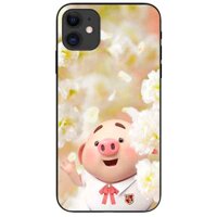 Ôp lưng in cho Iphone 11 Mâu Heo Áo Trắng