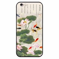 Ốp lưng in cho Iphone 6 6s Tranh Cá Koi