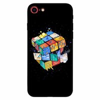 Ốp lưng in cho Iphone 7 8 Rubik Vũ Trụ