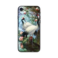 Ốp Lưng in cho iPhone 78 Mẫu Cặp Đôi Hạc - Hàng Chính Hãng