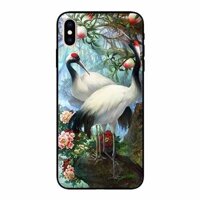 Ốp lưng in cho Iphone X Xs  Cặp Đôi Hạc