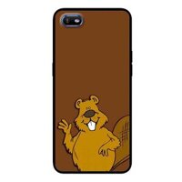 Ốp Lưng in cho Oppo A1K Mẫu Hải Ly Xin Chào - Hàng Chính Hãng