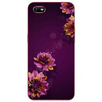 Ốp lưng in cho Oppo A1K Mẫu Cúc Tím