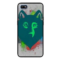 Ốp Lưng in cho Oppo A1K Mẫu Chú Sói Nền Xám - Hàng Chính Hãng