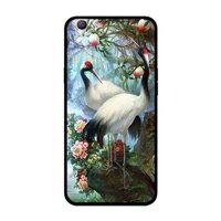 Ốp Lưng in cho Oppo A59 mẫu Cặp Đôi Hạc - Hàng Chính Hãng