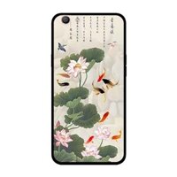Ốp Lưng in cho Oppo A59 mẫu Tranh Cá Koi  - Hàng Chính Hãng