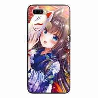 Ốp lưng in cho Oppo A7  A5s Cô Gai Neko