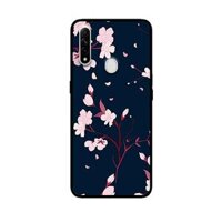 Ốp Lưng in cho Oppo A8 Mẫu Hoa Đào - Hàng Chính Hãng