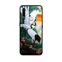 Ốp Lưng in cho Oppo A8 Mẫu Chim Hạc - Hàng Chính Hãng