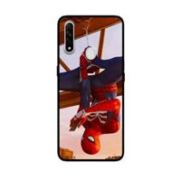 Ốp Lưng in cho Oppo A8 Mẫu Nhện Cầm Điện thoại - Hàng Chính Hãng