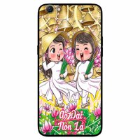 Ốp lưng in cho Oppo F1s A59 Mẫu Đôi Bạn Áo Dài