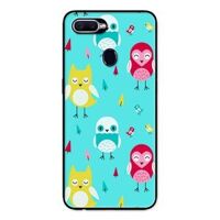 Ốp Lưng in cho Oppo F9 Mẫu Những Chú Chim Nền Xanh - Hàng Chính Hãng