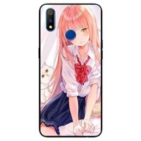 Ốp lưng in cho Realme 3 Mẫu Cúc Tím