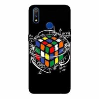 Ốp lưng in cho Realme 3 Rubik Toán Học