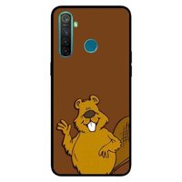 Ốp Lưng in cho Realme 5 Mẫu Hải Ly Xin Chào - Hàng Chính Hãng