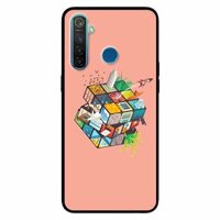 Ốp lưng in cho Realme 5 Pro  Realme Q Rubik Cube