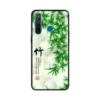 Ốp Lưng in cho Realme 5 Pro Mẫu Tranh Nền Tre - Hàng Chính Hãng