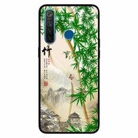 Ốp lưng in cho Realme 5 Pro  Realme Q Tranh Làng Tre