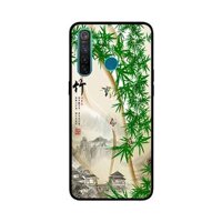 Ốp Lưng in cho Realme 5 Pro Mẫu Tranh Làng Tre - Hàng Chính Hãng
