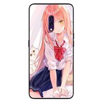 Ốp lưng in cho Realme X Mẫu Cúc Tím