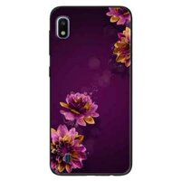 Ôp lưng in cho Samsung A10 Mâu Cúc Tím