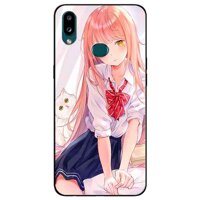 Ốp lưng in cho Samsung A10s Mẫu Cúc Tím