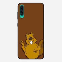 Ốp Lưng in cho Samsung A50 Mẫu Hải Ly Xin Chào - Hàng Chính Hãng