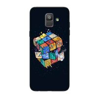Ốp Lưng in cho Samsung A6 2018 mẫu Rubik Vũ Trụ - Hàng Chính Hãng