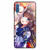 Ốp lưng in cho Samsung A7 - 2018 Cô Gai Neko