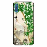 Ốp lưng in cho Samsung A7 - 2018 Tranh Làng Tre