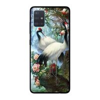 Ốp Lưng in cho Samsung Galaxy A71 mẫu Cặp Đôi Hạc - Hàng Chính Hãng
