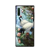 Ốp Lưng in cho Samsung Galaxy Note 10 Plus Mẫu Cặp Đôi Hạc - Hàng Chính Hãng