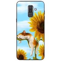 Ốp lưng in cho Samsung J8 2018 Mẫu Mèo Ngủ