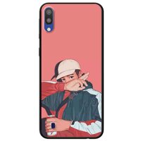 Ốp lưng in cho Samsung M10 Mẫu Conan Ngăm Đen