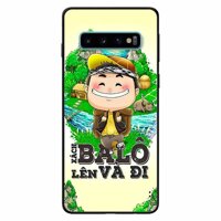 Ốp lưng in cho Samsung S10 Mẫu Xách Balo Lên Nam