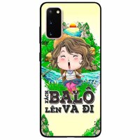 Ốp lưng in cho Samsung S20 Mẫu Xách Balo Lên Nữ