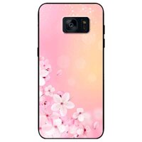 Ôp lưng in cho Samsung S7 Edge Mâu Đào Hồng